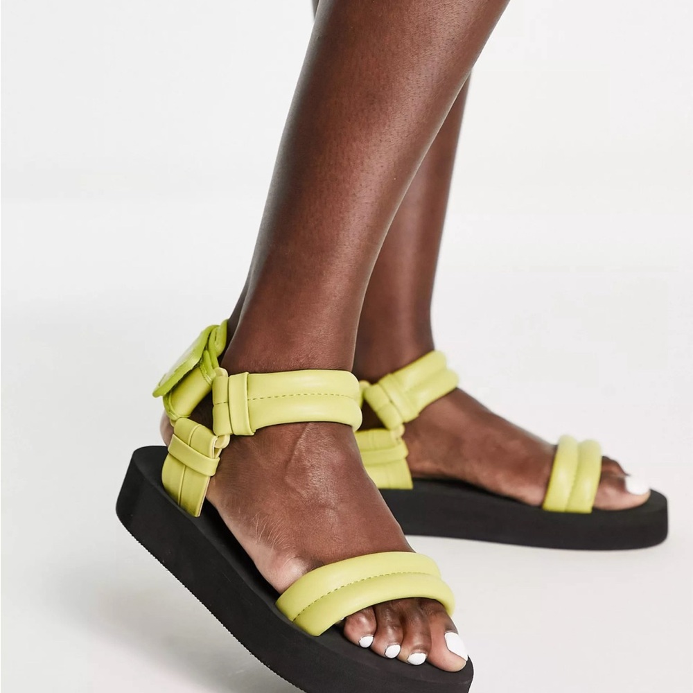 ASOS NWOT green sporty sandals